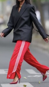 red track pants